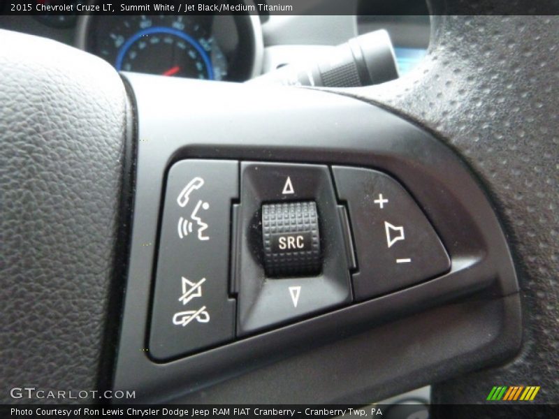 Summit White / Jet Black/Medium Titanium 2015 Chevrolet Cruze LT