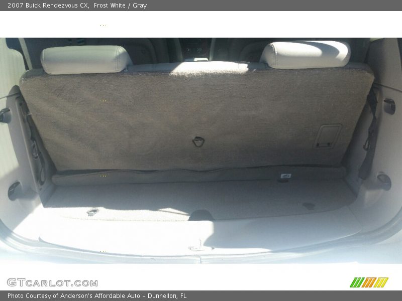 Frost White / Gray 2007 Buick Rendezvous CX