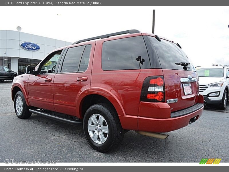 Sangria Red Metallic / Black 2010 Ford Explorer XLT 4x4