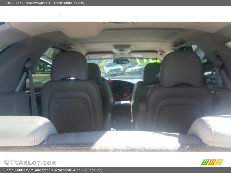 Frost White / Gray 2007 Buick Rendezvous CX