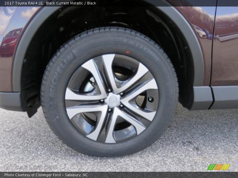 Black Current Metallic / Black 2017 Toyota RAV4 LE