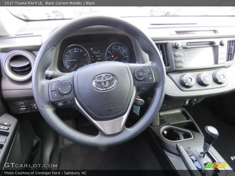 Black Current Metallic / Black 2017 Toyota RAV4 LE