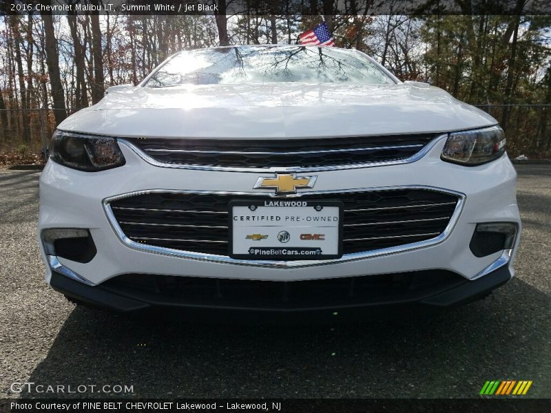 Summit White / Jet Black 2016 Chevrolet Malibu LT