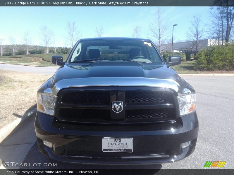 Black / Dark Slate Gray/Medium Graystone 2012 Dodge Ram 1500 ST Regular Cab