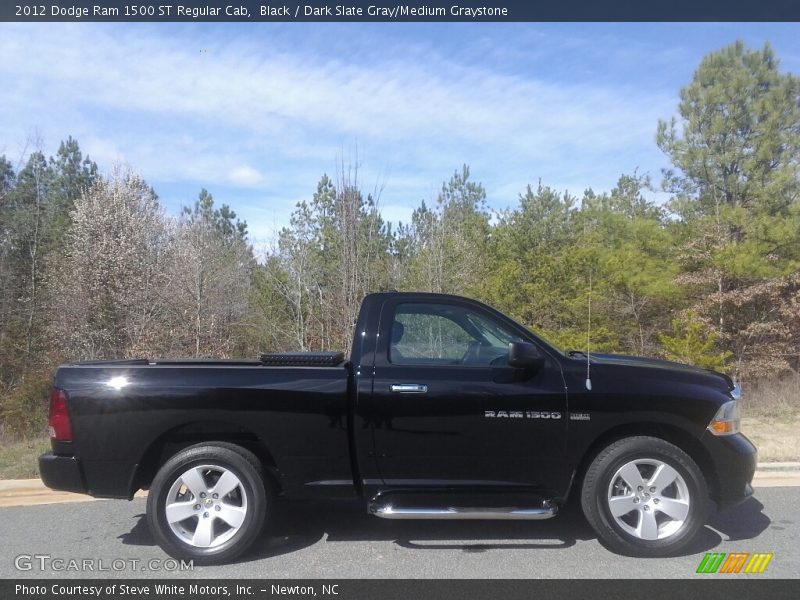 Black / Dark Slate Gray/Medium Graystone 2012 Dodge Ram 1500 ST Regular Cab