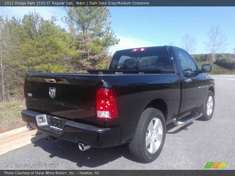 Black / Dark Slate Gray/Medium Graystone 2012 Dodge Ram 1500 ST Regular Cab