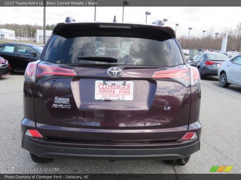 Black Current Metallic / Black 2017 Toyota RAV4 LE