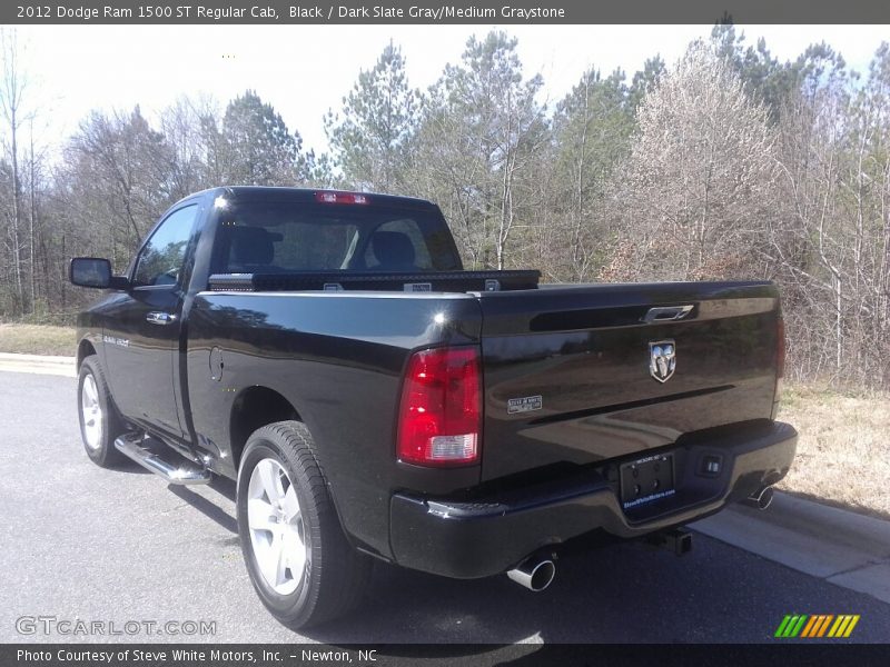 Black / Dark Slate Gray/Medium Graystone 2012 Dodge Ram 1500 ST Regular Cab