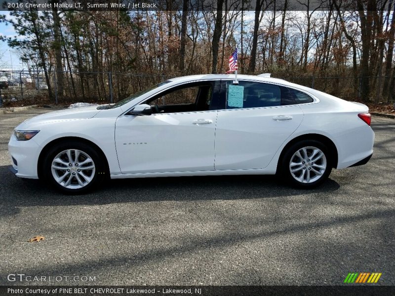 Summit White / Jet Black 2016 Chevrolet Malibu LT