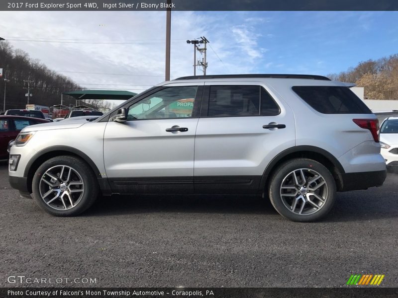 Ingot Silver / Ebony Black 2017 Ford Explorer Sport 4WD