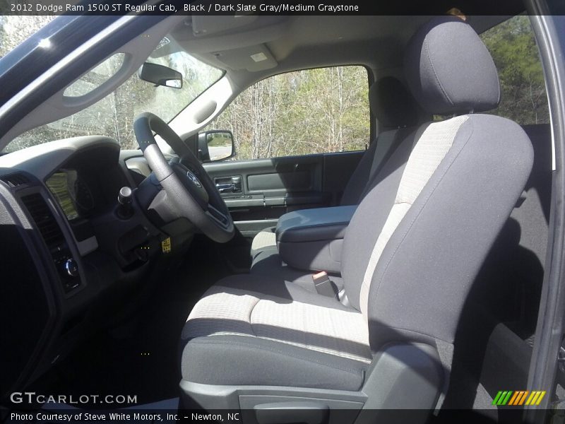 Black / Dark Slate Gray/Medium Graystone 2012 Dodge Ram 1500 ST Regular Cab