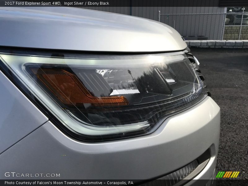 Ingot Silver / Ebony Black 2017 Ford Explorer Sport 4WD