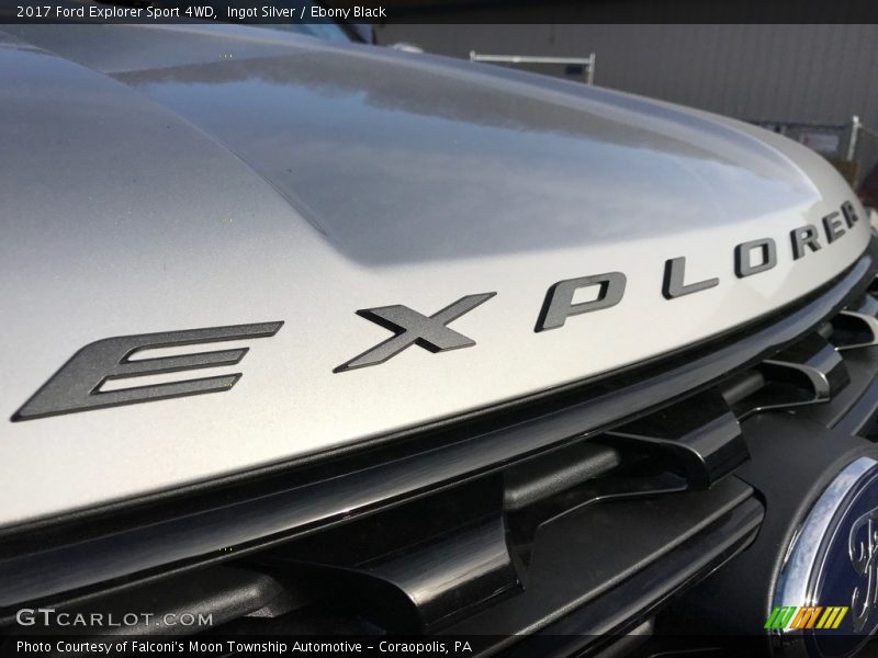 Ingot Silver / Ebony Black 2017 Ford Explorer Sport 4WD