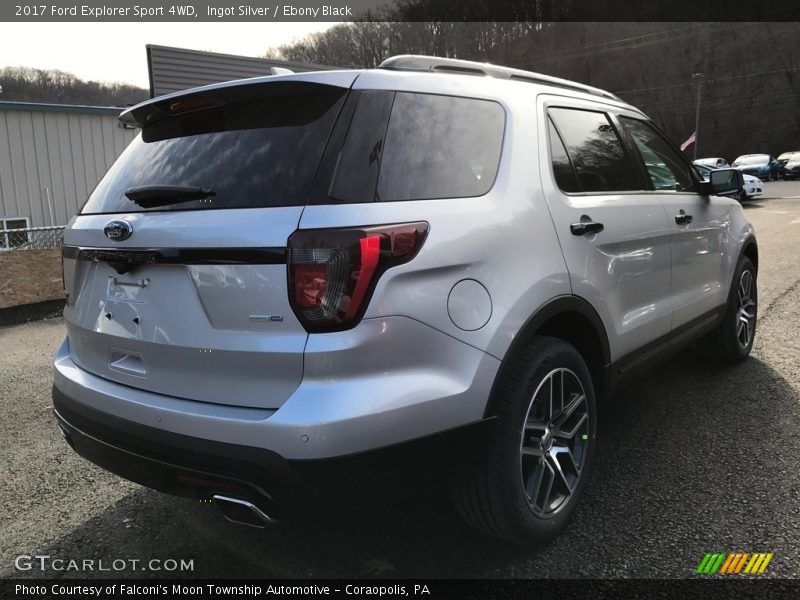 Ingot Silver / Ebony Black 2017 Ford Explorer Sport 4WD