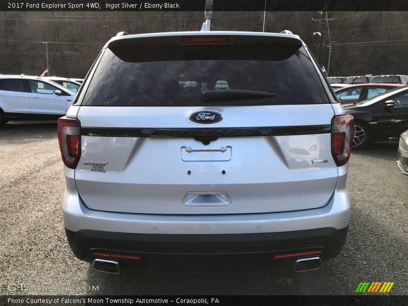 Ingot Silver / Ebony Black 2017 Ford Explorer Sport 4WD
