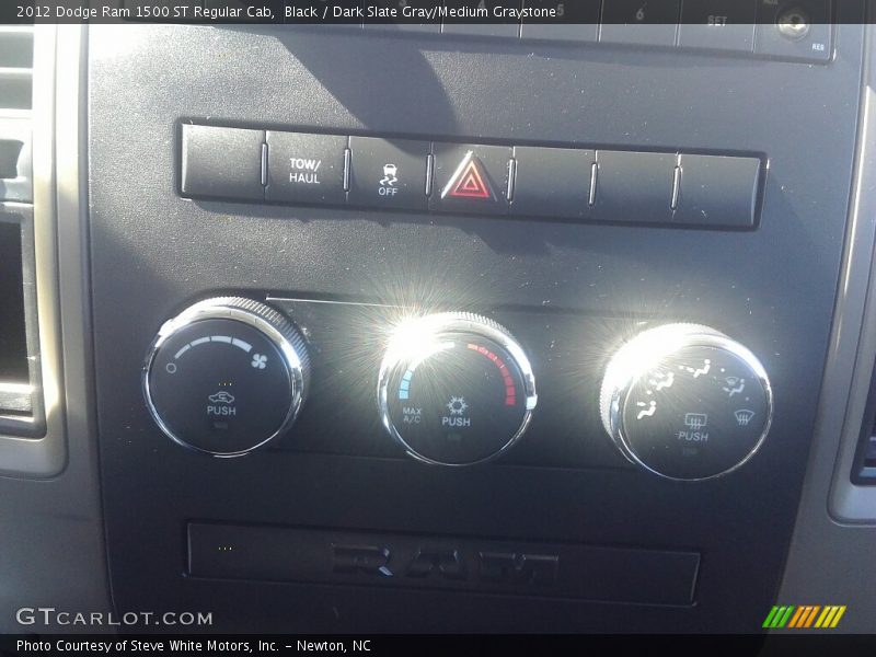 Black / Dark Slate Gray/Medium Graystone 2012 Dodge Ram 1500 ST Regular Cab