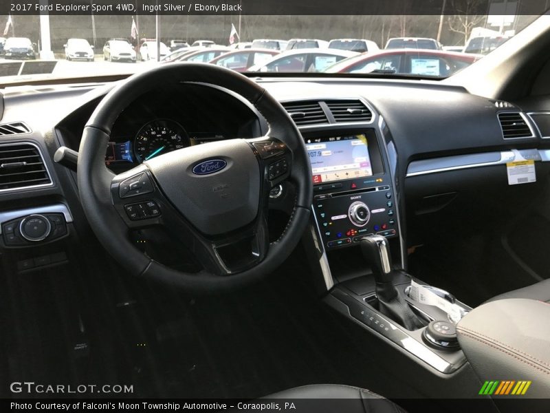 Ingot Silver / Ebony Black 2017 Ford Explorer Sport 4WD