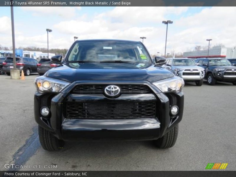 Midnight Black Metallic / Sand Beige 2017 Toyota 4Runner SR5 Premium