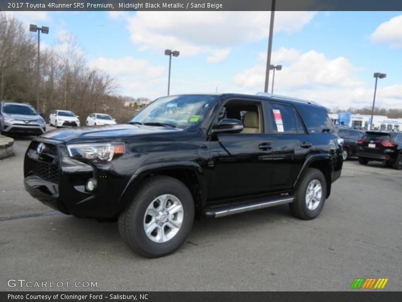 Midnight Black Metallic / Sand Beige 2017 Toyota 4Runner SR5 Premium