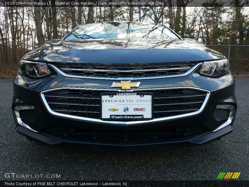 Nightfall Gray Metallic / Dark Atmosphere/Medium Ash Gray 2016 Chevrolet Malibu LT