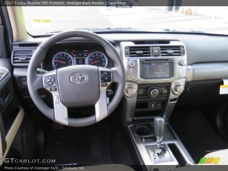 Midnight Black Metallic / Sand Beige 2017 Toyota 4Runner SR5 Premium