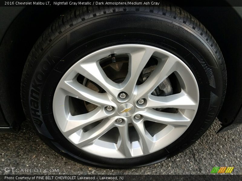 Nightfall Gray Metallic / Dark Atmosphere/Medium Ash Gray 2016 Chevrolet Malibu LT