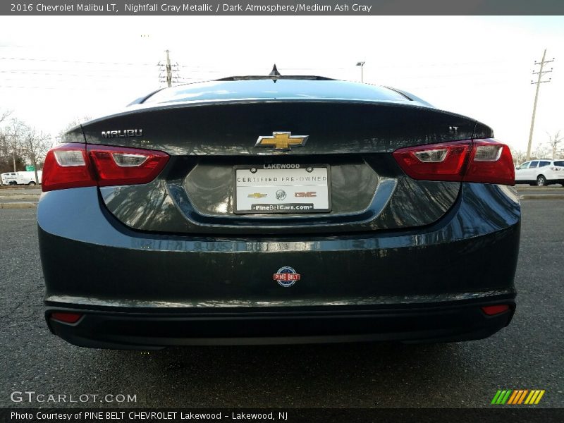 Nightfall Gray Metallic / Dark Atmosphere/Medium Ash Gray 2016 Chevrolet Malibu LT