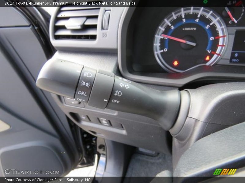 Midnight Black Metallic / Sand Beige 2017 Toyota 4Runner SR5 Premium
