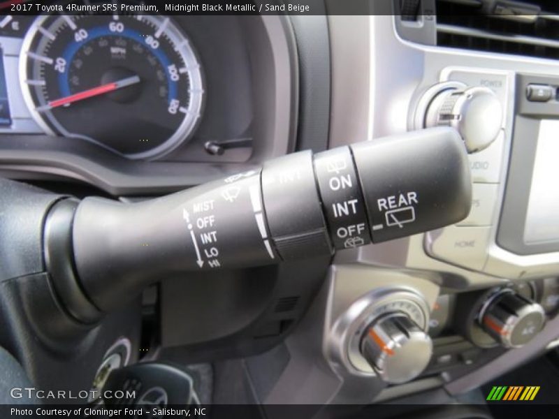 Midnight Black Metallic / Sand Beige 2017 Toyota 4Runner SR5 Premium