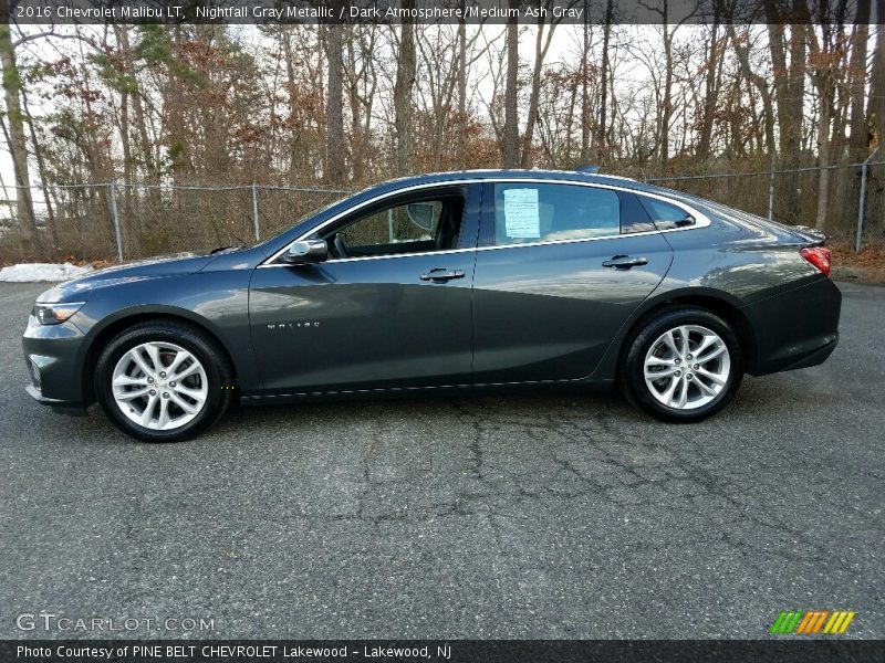 Nightfall Gray Metallic / Dark Atmosphere/Medium Ash Gray 2016 Chevrolet Malibu LT