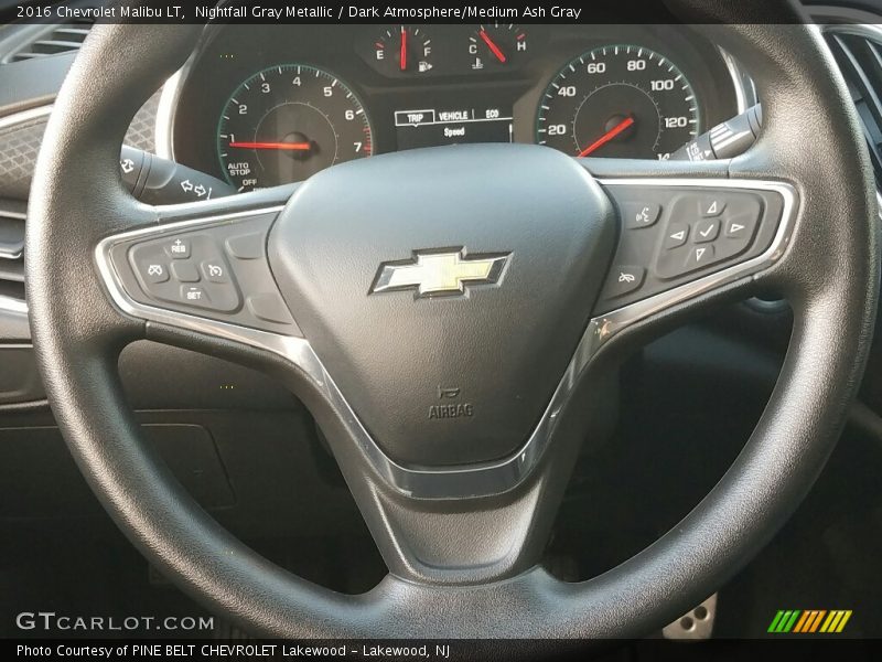 Nightfall Gray Metallic / Dark Atmosphere/Medium Ash Gray 2016 Chevrolet Malibu LT