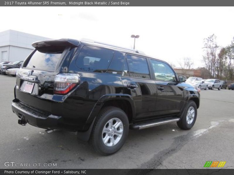 Midnight Black Metallic / Sand Beige 2017 Toyota 4Runner SR5 Premium