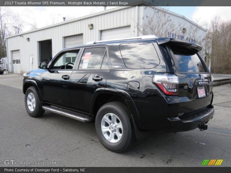 Midnight Black Metallic / Sand Beige 2017 Toyota 4Runner SR5 Premium