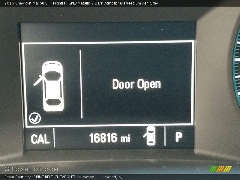 Nightfall Gray Metallic / Dark Atmosphere/Medium Ash Gray 2016 Chevrolet Malibu LT