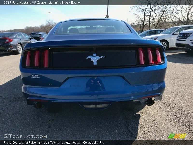 Lightning Blue / Ebony 2017 Ford Mustang V6 Coupe