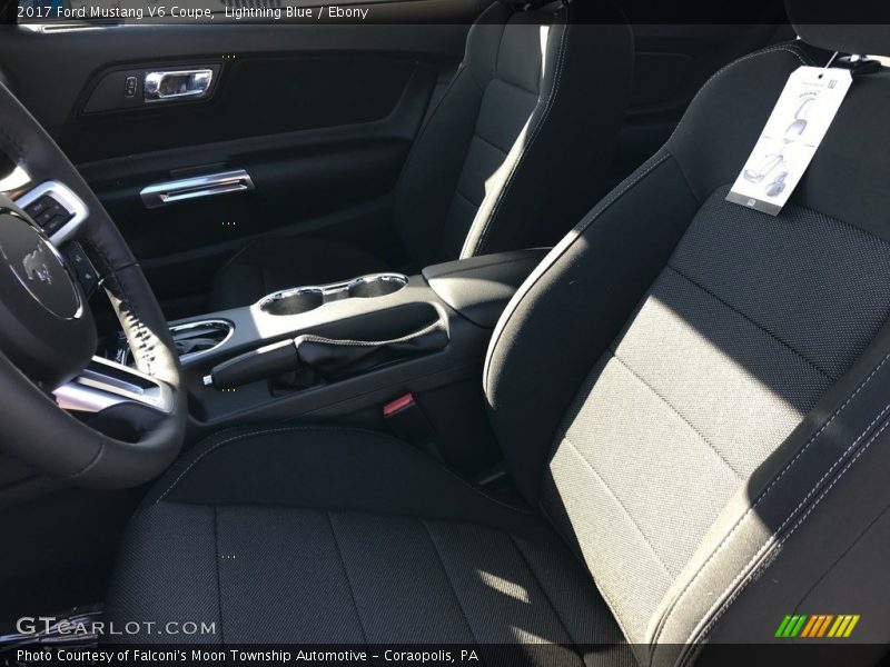 Lightning Blue / Ebony 2017 Ford Mustang V6 Coupe