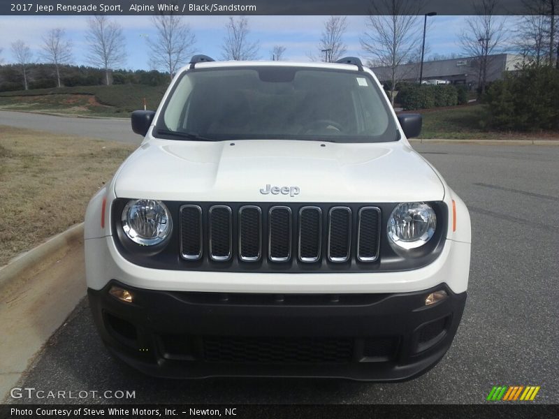 Alpine White / Black/Sandstorm 2017 Jeep Renegade Sport
