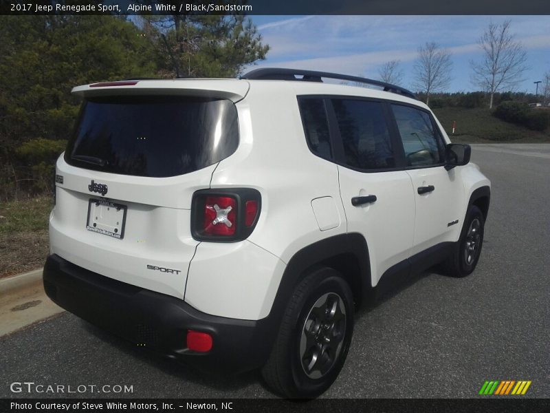Alpine White / Black/Sandstorm 2017 Jeep Renegade Sport