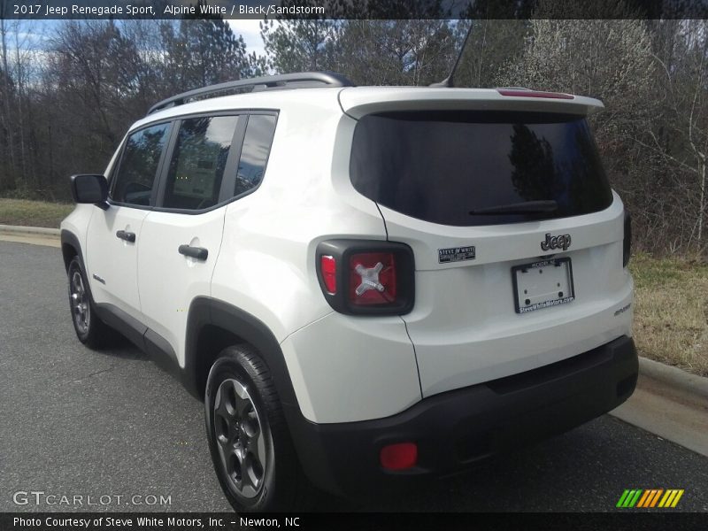 Alpine White / Black/Sandstorm 2017 Jeep Renegade Sport
