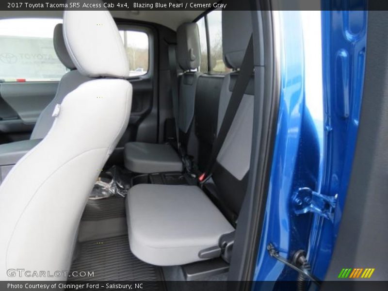 Rear Seat of 2017 Tacoma SR5 Access Cab 4x4