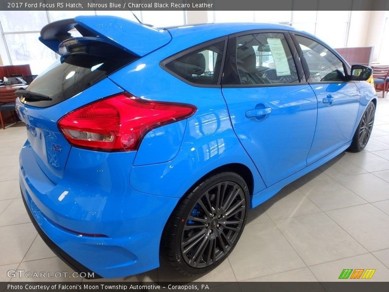 Nitrous Blue / Charcoal Black Recaro Leather 2017 Ford Focus RS Hatch