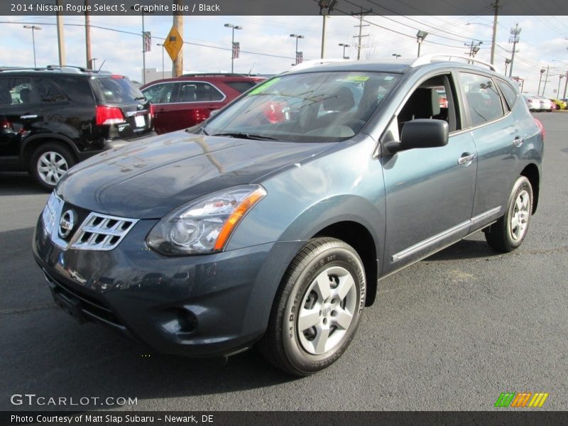 Graphite Blue / Black 2014 Nissan Rogue Select S