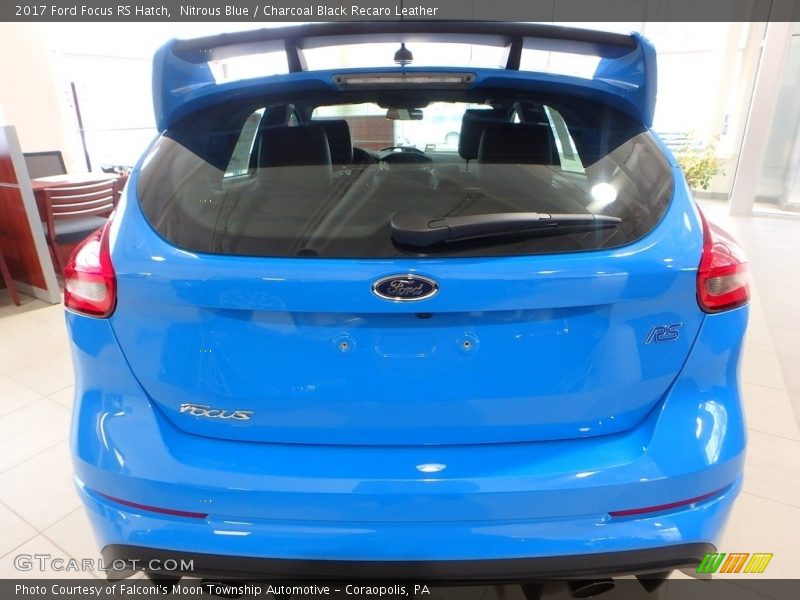 Nitrous Blue / Charcoal Black Recaro Leather 2017 Ford Focus RS Hatch