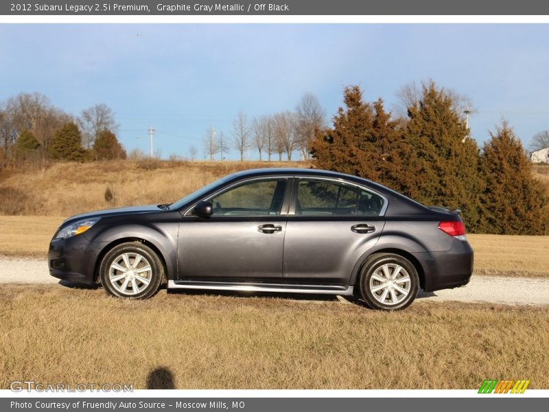 Graphite Gray Metallic / Off Black 2012 Subaru Legacy 2.5i Premium