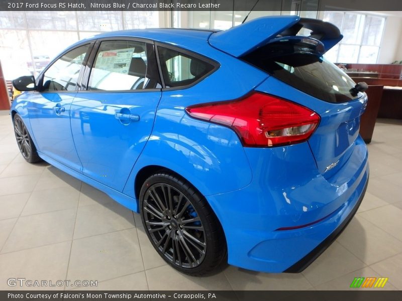 Nitrous Blue / Charcoal Black Recaro Leather 2017 Ford Focus RS Hatch