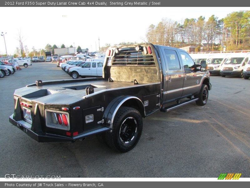 Sterling Grey Metallic / Steel 2012 Ford F350 Super Duty Lariat Crew Cab 4x4 Dually