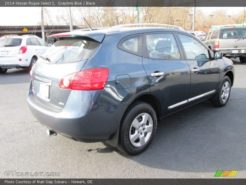 Graphite Blue / Black 2014 Nissan Rogue Select S