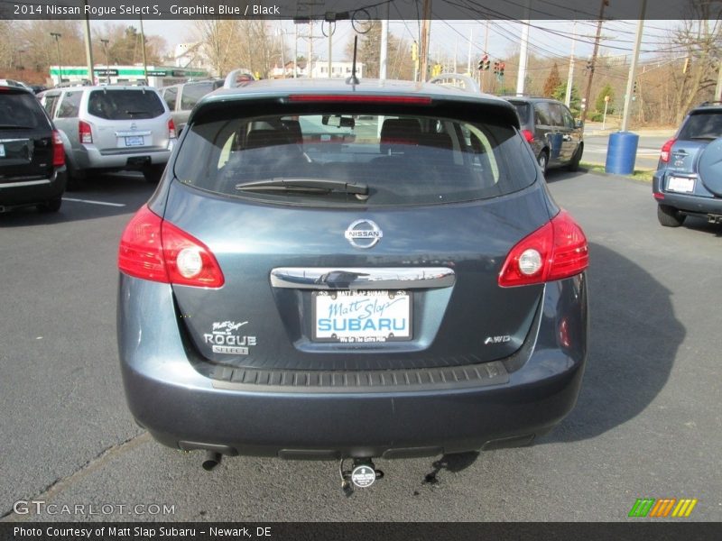Graphite Blue / Black 2014 Nissan Rogue Select S