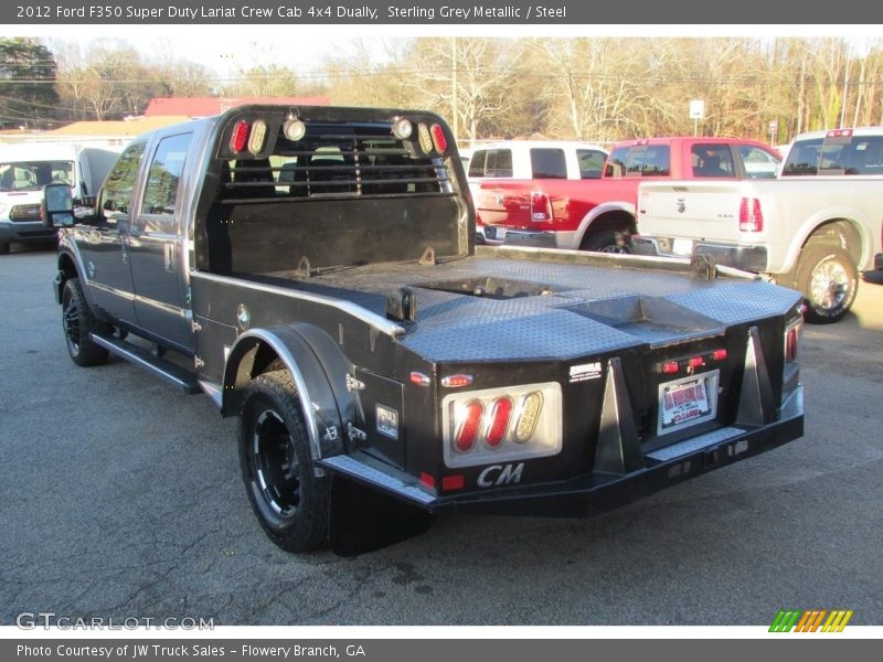 Sterling Grey Metallic / Steel 2012 Ford F350 Super Duty Lariat Crew Cab 4x4 Dually