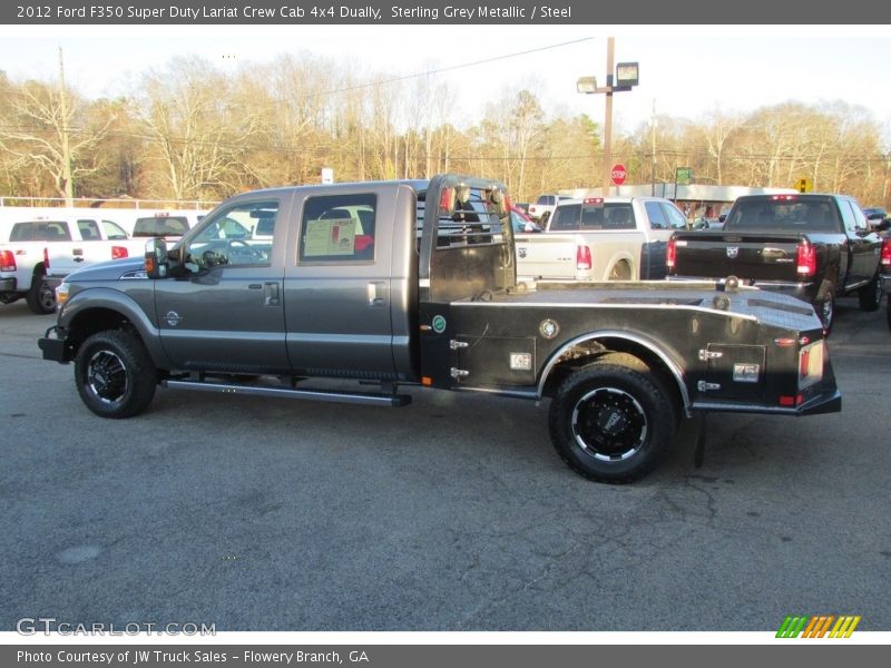 Sterling Grey Metallic / Steel 2012 Ford F350 Super Duty Lariat Crew Cab 4x4 Dually